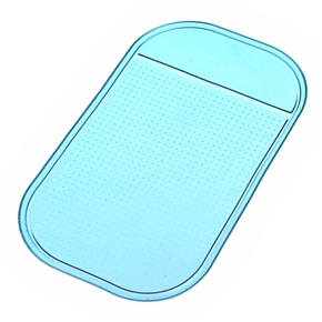 BuySKU59450 Silicone Vehicle Anti-slip Mat Anti-skid Pad with Salient Round Points - 14*8cm (Translucent Blue)