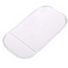 BuySKU59454 Silicone Vehicle Anti-slip Mat Anti-skid Pad with Salient Round Points - 14*8cm  (Transparent)