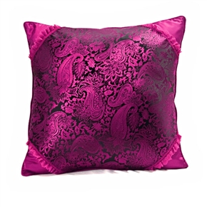 BuySKU59521 Soft Car Hold Pillow Back Cushion Throw Pillow with Embroidery Pattern (Purple)