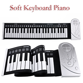 BuySKU58629 Soft Keyboard Piano Portable Roll-up Piano with 49 Keys