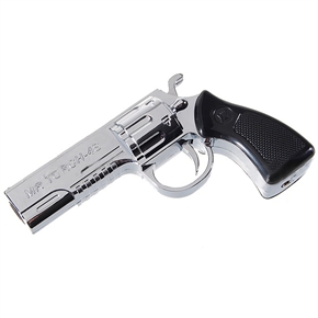 BuySKU66074 Steel Windproof Butane Jet Lighter in Gun Shape