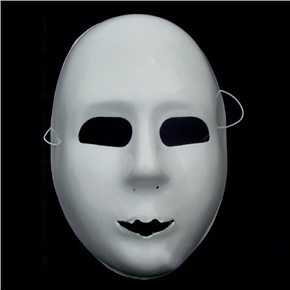 BuySKU61813 Str-Dance Mask Hip-Hop Mask for Balls /Performances /Halloween - 10pcs/pack (White)