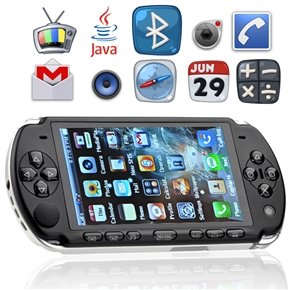 T8800 Dual SIM Card Quad Band Game Keyboard 3.6 Inch Touch Screen Cell Phone with WiFi TV FM Dual Camera (Black)