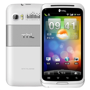 ThL V7 Android 2.3 Dual SIM Dual-Band 4.0-inch Capacitive Touchscreen 3G Smart Phone with WiFi GPS Dual-camera (White) 