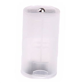 BuySKU62438 Transparent AA to D Battery Converter Case Holder Shell