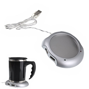 BuySKU15942 USB 4-Port Hub + Heating Cup Pad