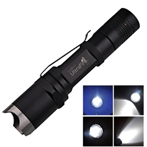 BuySKU63697 Ultra Bright C1 CREE Q5 LED Single - mode Steel Head Flashlight Torch