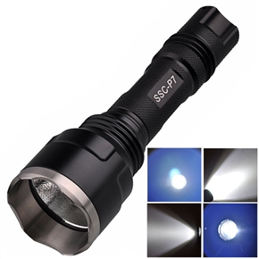 BuySKU63497 UltraFire WF-016 SSC-P7 5 Mode LED Flashlight (Black)