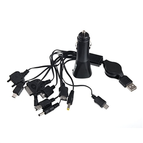 Universal USB Multi Charge Cable for Mobile Phone/MP3/MP4/PSP/NDSL (Black)