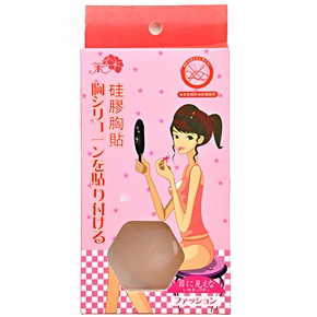 BuySKU64479 Washable Safe Flower Shaped Silicone Chest Paste (Peach)