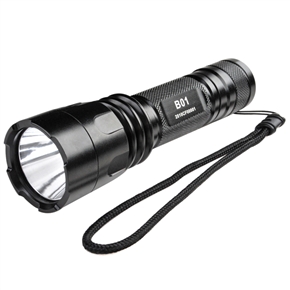 Water-proof Metal LED Flashlight with CREE XM-L T6 Lamp & 118M Lighting Distance for Diving