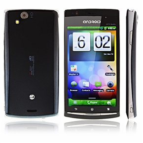 X18i Android 2.3 Dual SIM Quad Band 4.1-inch Capacitive Screen 3G Smartphone with WiFi GPS TV Dual-camera (Black) 