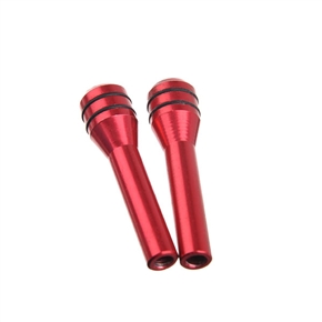 YX-511 Aluminium Alloy Interior Car Door Lock Cover with Rhinestone Atop (Red)
