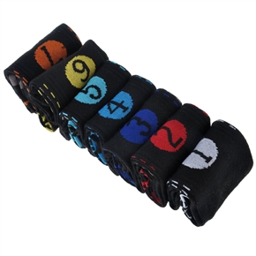 BuySKU62163 "Days of Week" Socks Men's 7 Pairs of Fresh Sports Socks (Black) - 7 pairs/set