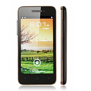BEDOVE X12 Android 4.0 MTK6577 Dual-Core 512MB/2GB 4.0-inch Capacitive Screen 3G Smartphone with WiFi GPS (Black+Golden)