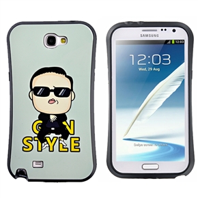 BuySKU70059 Cartoon Gangnam Style PSY Pattern Soft TPU Protective Back Case Cover for Samsung Galaxy Note II /N7100