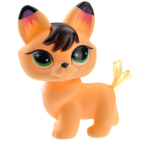 BuySKU70036 No.6016 Cute Little Cat Shaped Soft Rubber Doll Toy for Children (Yellow)