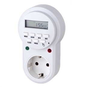 BuySKU70504 ETG-63A EU Series Electronic Programmable Timer Switch Weekly Digital Timer (White)