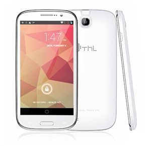 ThL W8 Android 4.1 MTK6589 Quad-Core 1.2GHz 1GB/8GB GPS Dual-camera 5.0-inch HD IPS Screen 3G Smartphone (White)