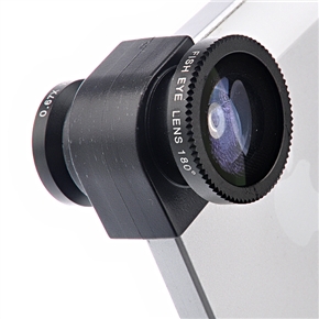 BuySKU71144 3-in-1 Fish Eye & 0.67X Wide Angle & Macro Quick-change Camera Lens for iPhone 5 (Black)