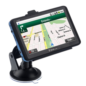 BuySKU70709 918 5-inch Resistive Screen Windows CE 6.0 Car GPS Navigator with AV-in /Bluetooth /4GB TF Card (Black & Blue)