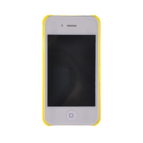 BuySKU71492 Clear Crystal Case Skin Cover for iPhone 4 (Yellow)