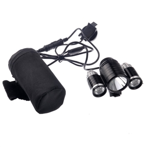 BuySKU70803 TrustFire TR-D003R CREE XML-T6 & XPE-R2 3-Mode 1800 Lumens White Light 3-LED Bicycle Light Lamp Torch