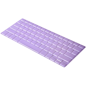 BuySKU70805 Ultra-thin Clear Transparent Soft TPU Keyboard Protective Film Cover Skin for MacBook 13" 15" 17" (Purple)