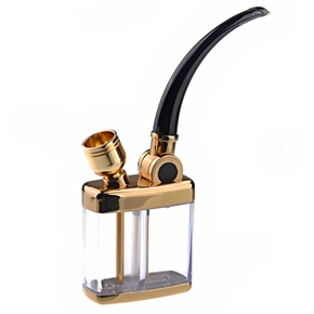 BuySKU71418 ZOBO ZB-506 Multifunctional Water Pipe Triple Filter Cigarette Tabacco Water Pipe (Golden)