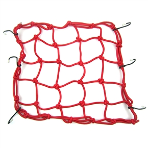 BuySKU72399 40*40cm Luggage Cargo Bungee Net Bag 6 Hooks Bike Motorcycle Helmet Mesh Storage Carrier Bag (Red)