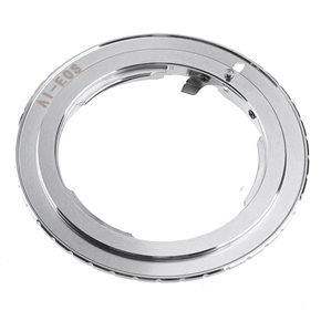 BuySKU72070 AI-EOS Mount Adapter Ring for Nikon AI Lens to Canon EOS EF 550D 500D 7D 5D (Silver)