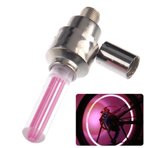 BuySKU71710 Cool Style Flash Valve Sealing Cap LED Blue Light Lamp for Bicycle /Motorcycle /Car Tyre (Pink)