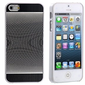 BuySKU72113 Fashion CD Pattern Brush-metal Skin Hard Protective Back Case Cover for iPhone 5 (Black)