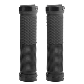 BuySKU72751 Durable Anti-skid Bicycle Bike Lock-on Handlebar Grips (Black)