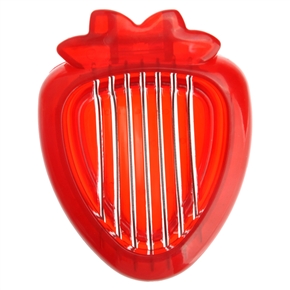 BuySKU72565 Mini Strawberry Slicer Cutter Chopper Kitchen Tool (Dark Red)