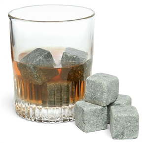 BuySKU73168 Whiskey Stone Ice Cube Whiskey Rock Stone Wine Ice Stone - 9 pcs/set (Grey)