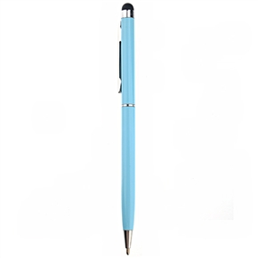 BuySKU73748 2-in-1 Universal Capacitive Touch Screen Stylus Pen & Ballpoint Pen for iPhone /iPad /Smartphone (Sky-blue)