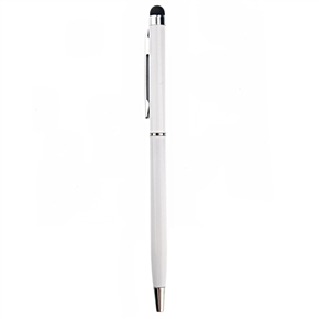 BuySKU73750 2-in-1 Universal Capacitive Touch Screen Stylus Pen & Ballpoint Pen for iPhone /iPad /Smartphone (White)