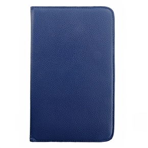 BuySKU73930 360-degree Rotating Stand Litchi Texture PU Protective Flip Case for Samsung Galaxy Tab 3 8.0 T310 /T311 /T315 (Blue)