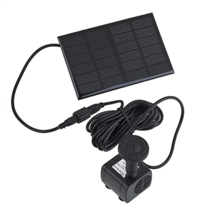 BuySKU73631 7V Solar Powered Brushless DC Water Pump Garden Fountain Pool Water Pump (Black)