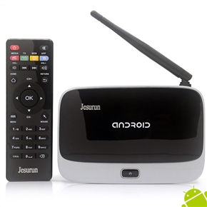 BuySKU73856 Jesurun B351 Android 4.2 RK3188 Quad-core 1GB/8GB Android TV Box with WiFi /RJ45 /AV-out /HDMI /TF Slot (Black+Grey)