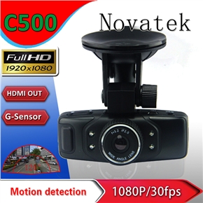 BuySKU74419 C500 1.5-inch LCD 120-degree Wide Angle FHD 1080P Car DVR with G-sensor /IR Night Vision /HDMI /AV-out (Black)