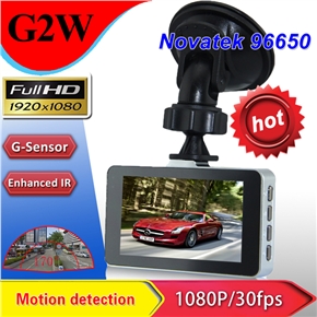 BuySKU74473 G2W 3.0-inch LCD 170-degree Wide Angle FHD 1080P H.264 Car DVR with G-sensor /SOS /4X Digital Zoom /Night Vision /HDMI