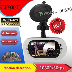 BuySKU74414 GF6000L 2.7-inch LCD 140-degree Wide Angle FHD 1080P Car DVR with G-sensor /IR Night Vision /HDMI /AV-out (White)