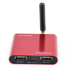 BuySKU74549 MK805 Android 4.2 A20 Dual-core 1GB/8GB Mini Android TV Box with WiFi /HDMI /AV-port /USB /TF Slot (Red)