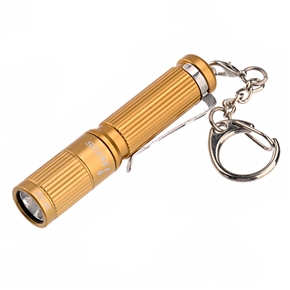 BuySKU74889 Olight i3S EOS CREE XP-G2 80-lumens Aluminum Alloy Waterproof Mini LED Flashlight with Keychain (Golden)