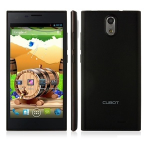 Cubot S308 Android 4.2 MTK6582 Quad-core 2GB/16GB 5.0-inch IPS HD Screen Dual-camera GPS 3G Smartphone with UK-plug Power Adapter (Black)