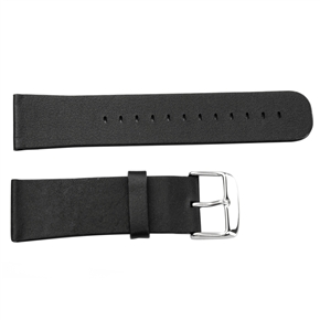 Classic Buckle PU Watch Straps Wristband Wrist Band for Apple Watch 42mm (Black)
