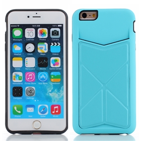 Fashion 4.7-inch PU Protective Case Cover Skin Shell Body Armor for Apple iPhone 6 (Blue)