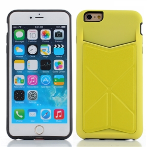 Fashion 4.7-inch PU Protective Case Cover Skin Shell Body Armor for Apple iPhone 6 (Yellow)